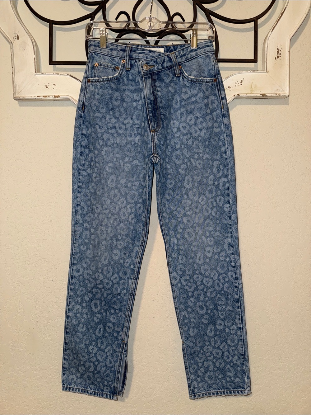 BAYKAN Denim Leopard-Print Jeans